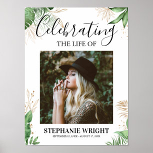 Botanische Beerdigung Begrüßung des Lebens Poster