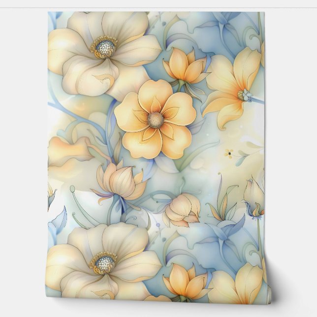 Botanische Beleuchtung Tapete (Abrollen)