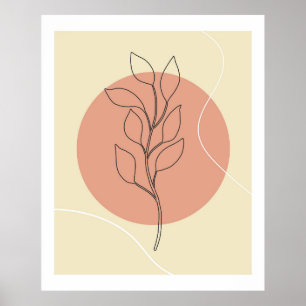 Botanische Bio Formen Poster