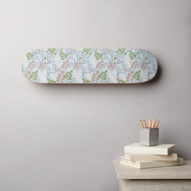 Botanische Bio Formen Skateboard (Wandkunst (Horz))