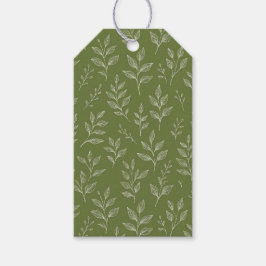 Botanische Blatt Natur Geschenkanhänger