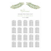 Botanische Blätter Aquarellfarben Hochzeitskarte