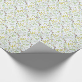 *~* Botanische Blätter aus grünem  Geschenkpapier