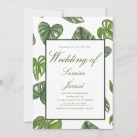 Botanische Blätter für Wasserfarben Monstera und A
