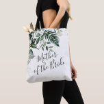 Botanische Blätter Grüne Mutter des Brautgeschenks Tasche<br><div class="desc">Botanische Blätter Grüne Mutter des Brautgeschenks Tote Tag</div>