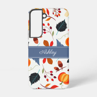 Botanische Blätter im eleganten Herbst Samsung Galaxy Hülle
