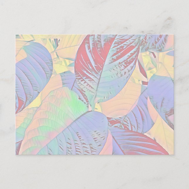 Botanische Blätter Postkarte (individuell einstell (Vorderseite)