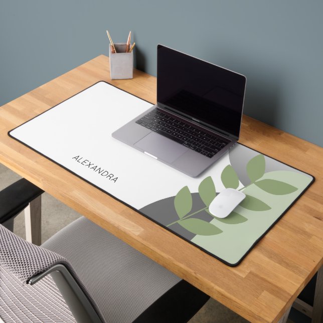 Botanische Blätter Schreibtischunterlage (Büro 2)