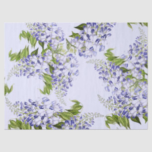 Botanische blaue seidenpapier