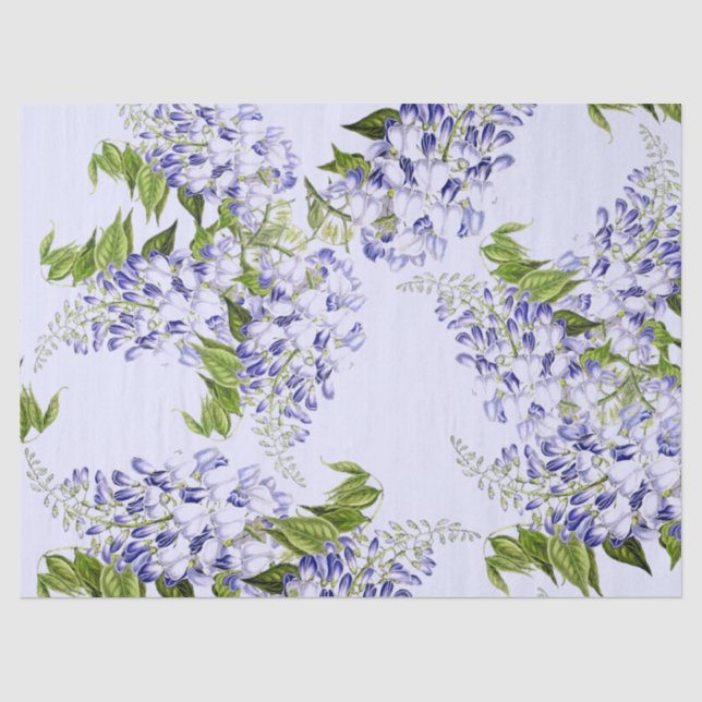 Botanische blaue seidenpapier (Vorderseite)