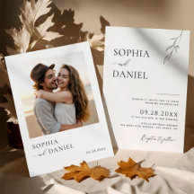 Botanische Bliss Moderne, einfache Hochzeit