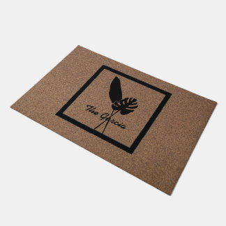Botanische Bliss: Personalisierte Pflanze Design D Fußmatte