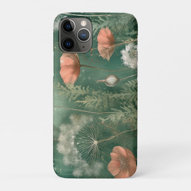 Botanische Bliss: von der KI generierte Blume Case-Mate iPhone Hülle (Rückseite)