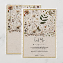 Botanische Blume & Blätter Hochzeit der Natur