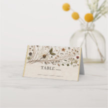 Botanische Blume & Blätter Hochzeit der Natur