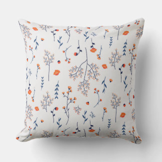 Botanische Blume Blumenmuster 20" x 20" Kissen