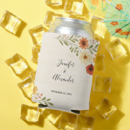 Botanische Blume Boho Wedding Dosenkühler