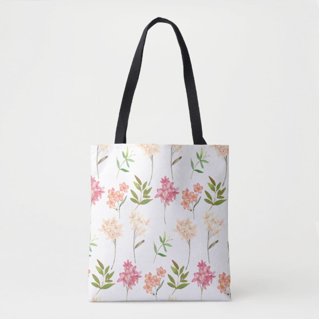 Botanische Blume drucken traditionelle Hütte Tasche (Vorderseite)