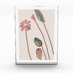 Botanische Blume Fotoblock