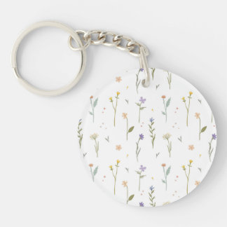 Botanische Blume-Frühling Schlüsselanhänger