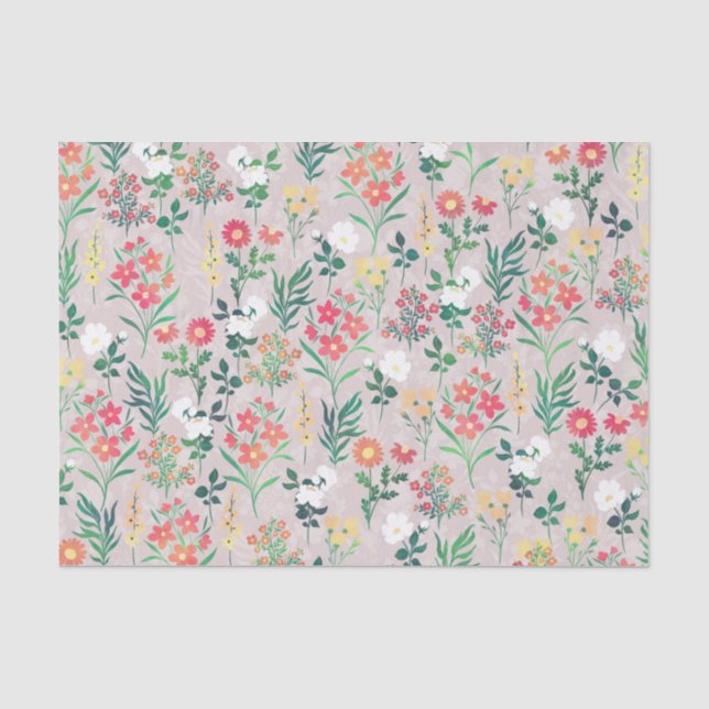 Botanische Blume für hübsche Wasserfarbe Seidenpapier (Vorderseite)
