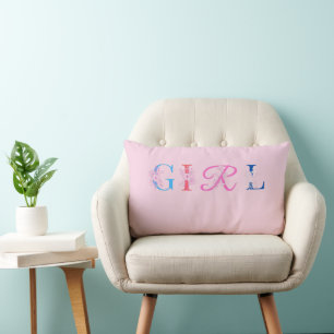 Botanische Blume Girly Lendenkissen