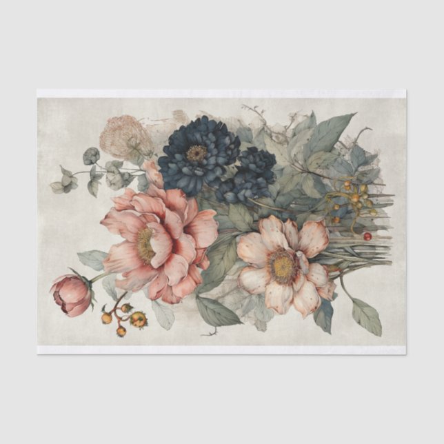 Botanische Blume Illustrationen zum Pergament Nr.  Seidenpapier (Vorderseite)