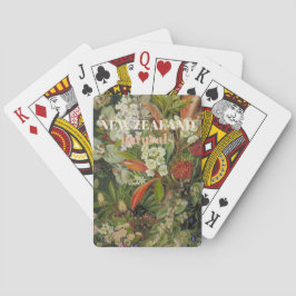 Botanische Blume Neuseelands Spielkarten