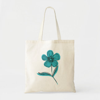 botanische Blume Tragetasche