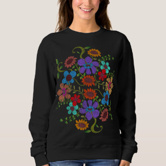 Botanische Blume Vintag Flora Wildblume Botani Sweatshirt