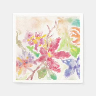 Botanische Blume Wasserpark California Serviette