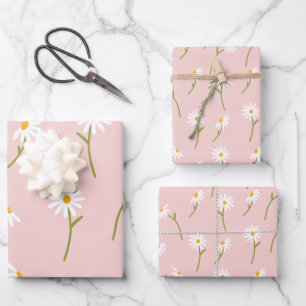 Botanische Blume Wra Geschenkpapier Set