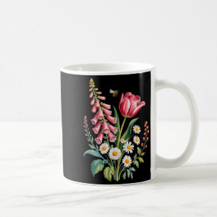 Botanische Blumen Gänseblümchen Tulpe Fingerhut Sc Kaffeetasse