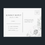 Botanische Blumendarstellung UAWG Postkarte<br><div class="desc">Diese individuell anpassbare UAWG postcard ist für die Koordination mit unserer botanischen BlumenIllustration konzipiert und zeichnet sich durch sanfte, elegante Illustrationen botanischer Blume und Blattwerk aus. Das ist eine klassische und poetische Hochzeitskollektion, geeignet für jedes Hochzeitsthema und jede Hochzeitszeit. Für eine erweiterte Anpassung dieses Designs, z.B. das Ändern des Layouts,...</div>