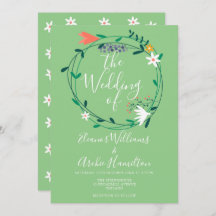 Botanische Blumengarten Einladung zur Hochzeit