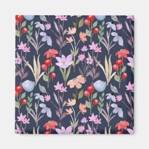 Botanische Blumenmuster-Mode Magnet