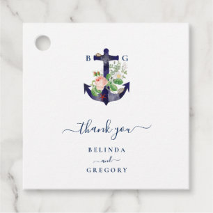 Botanische Blumenzwiebelhochzeit Geschenkanhänger