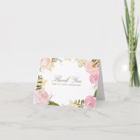 Botanische Blüte Dankeschön Karte