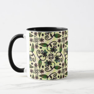 botanische Blüten Kaffeetasse