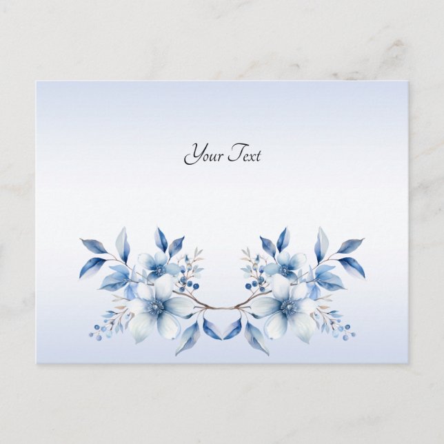 Botanische Blüten Postkarte (Vorderseite)