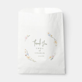 Botanische Boho Blume Skript Hochzeit Geschenktütchen