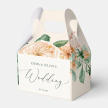 Botanische Boho Greenery Peach Wedding