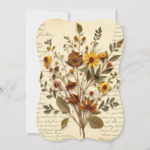 Botanische Collage aus antiken Pressen von Blume  