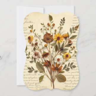 Botanische Collage aus antiken Pressen von Blume |