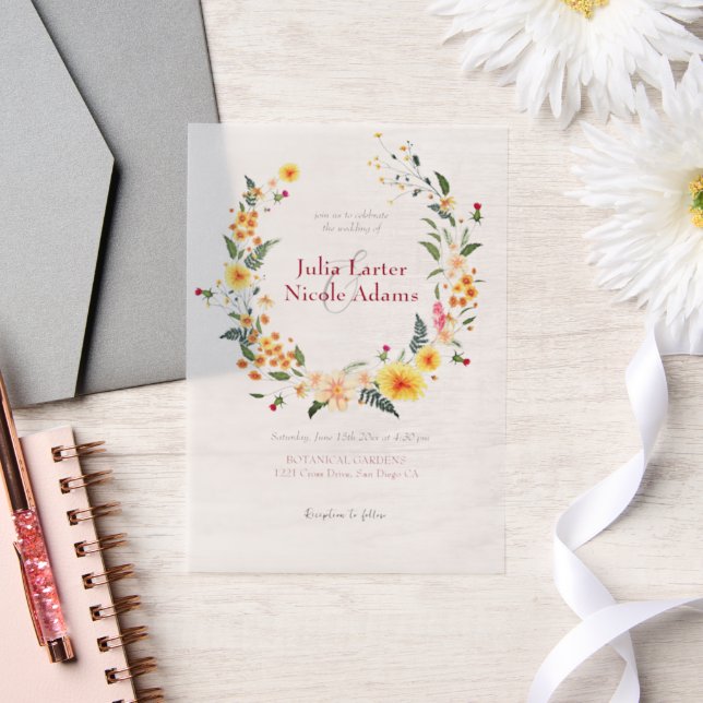 Botanische Daffodils Daisy Peony Blume Hochzeit (Hochzeit)