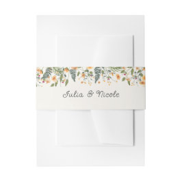 Botanische Daffodils Daisy Peony Blume Hochzeit Einladungsbanderole