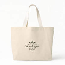 Botanische Dankeschön-Tragetasche – Elegantes Blum