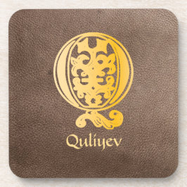 Botanische Dekorative Hauptstadt Q Getränkeuntersetzer