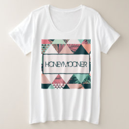 Botanische Dreiecke Große Größe T-Shirt