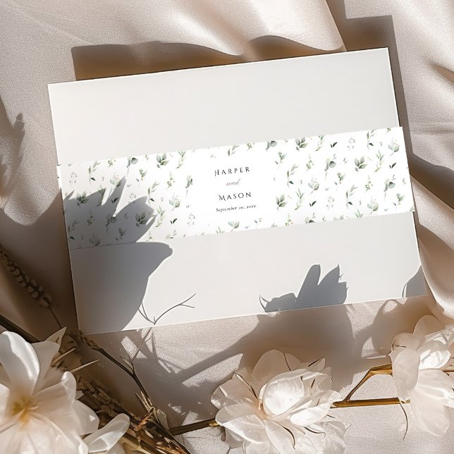 Botanische Elegance Wedding Invitation Bly Band (Von Creator hochgeladen)